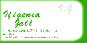 ifigenia gall business card